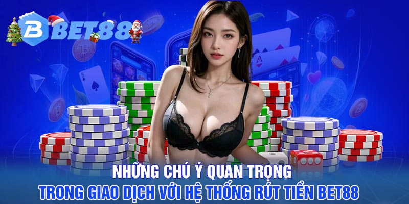 Những chú ý quan trọng trong giao dịch với hệ thống rút tiền BET88